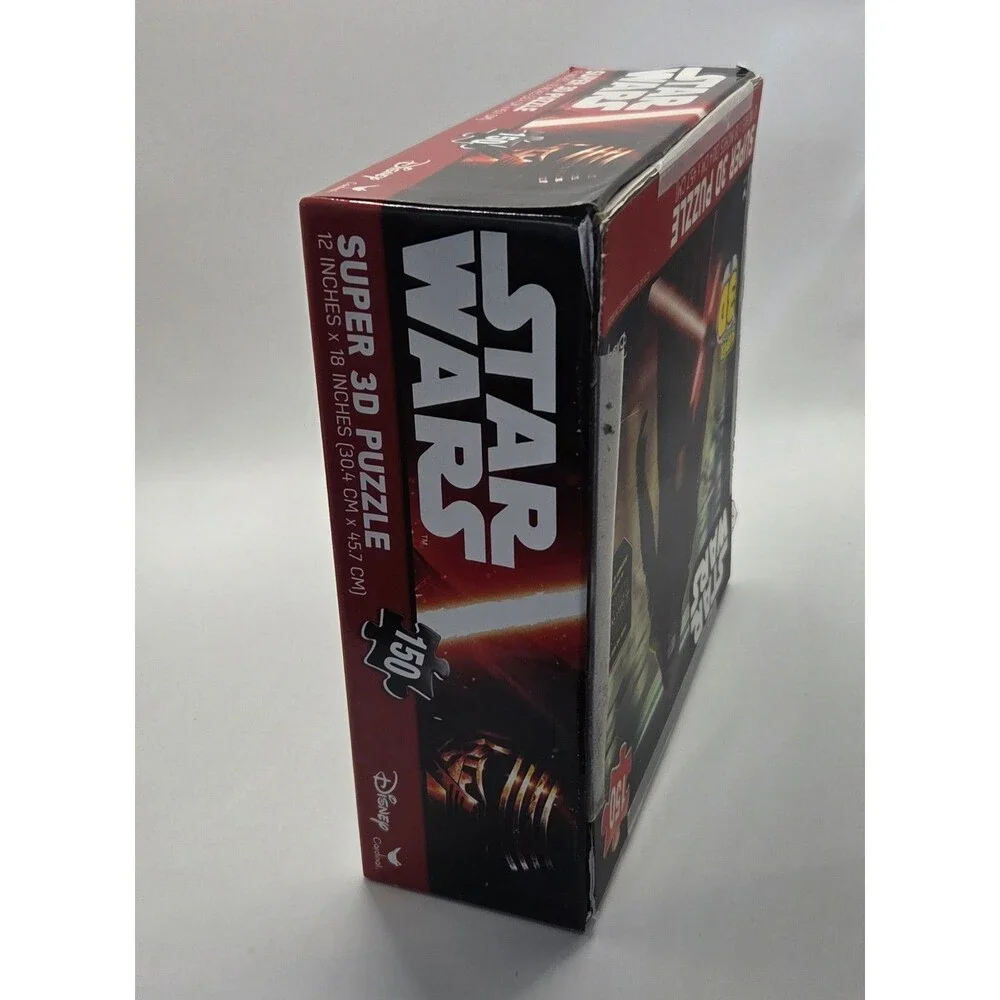 Star Wars The Force Awakens Super 3D Jigsaw Puzzle 150 Pc Kylo Ren Open Box